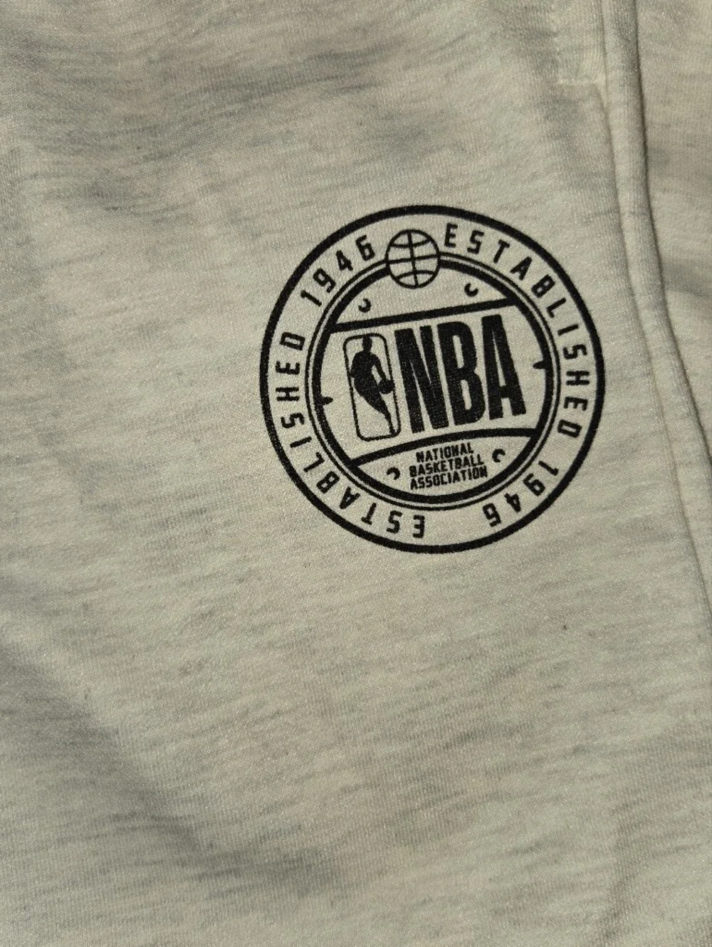 NBA Kids Heather Gray Logo Sweatpants